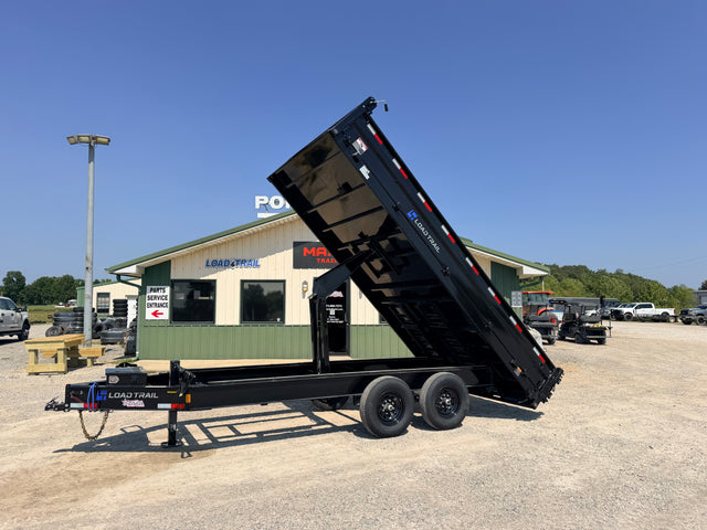 2027 New Load Trail Dump Trailer | 8' X 16' | 14000 GVWR | 18" Fold Down Sides | 2-Way Gate | DZ9616