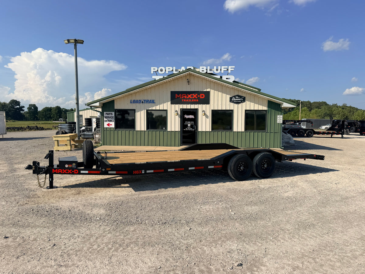 2027 New MAXX-D Equipment Trailer | 24' x 102" | 14000 lb GVWR | 2' Dovetail | 5' Slide-In Ramps | H6X10224