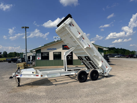 2025 Used Load Trail Dump Trailer | 83" X 16' | 14k GVWR | 24" Sides | Scissor Hoist | DL8316