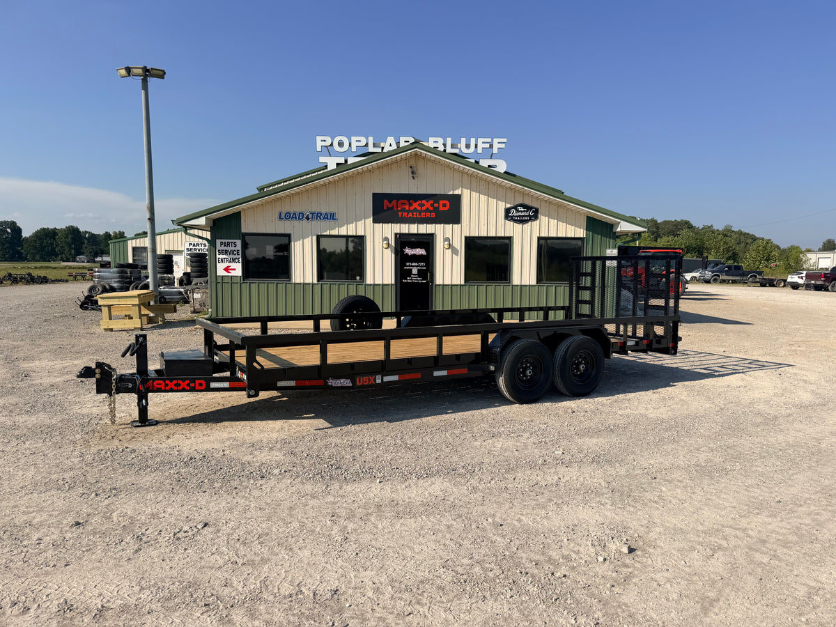 2027 New MAXX-D Utility Trailer | 20' x 83" | 14000 LB GVWR | Tandem Axle | Spring Gate | U5X8320