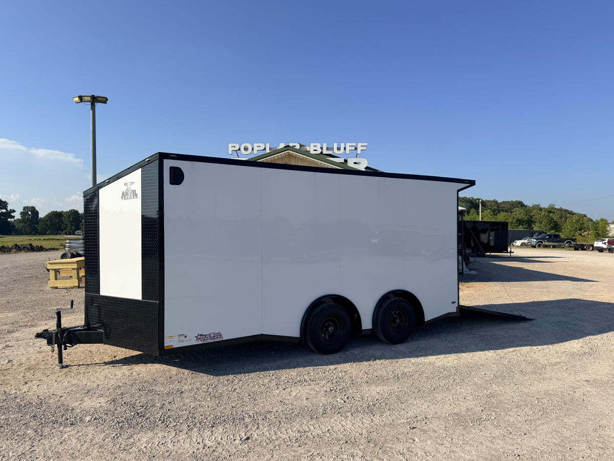 2027 New Anvil Cargo Trailer | 8.5' x 16' | 9990 GVWR | Rear Ramp Door | 110V Electric Package | 7' Interior Height