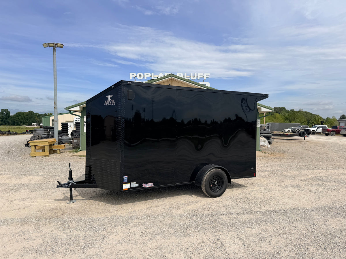 2027 New Anvil Cargo Trailer | 6' x 12' | 3500 lbs GVWR | Ramp Door | V-Nose | 7' Interior Height
