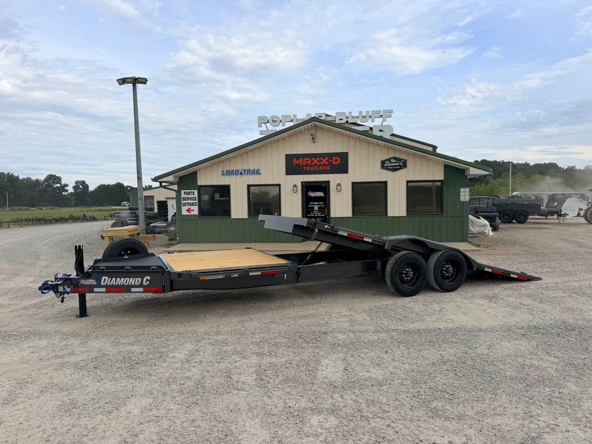 2027 New Diamond C Tilt Trailer | 24' x 102" | 20k GVWR | Gravity/Powered Tilt | Hydraulic Jack | HXD210