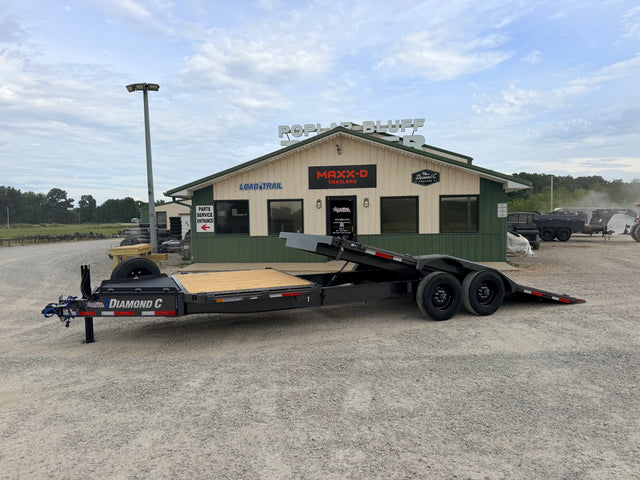 2027 New Diamond C Tilt Trailer | 24' x 102" | 20k GVWR | Gravity/Powered Tilt | Hydraulic Jack | HXD210