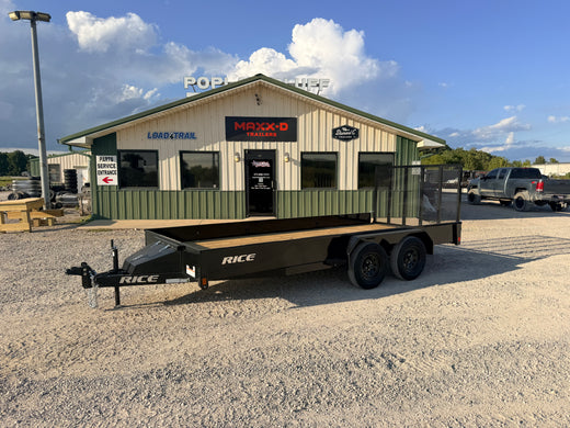 2027 New Rice Utility Trailer | 82" x 16' | 7000 lbs GVWR | Tandem Axle | Electric Brakes | TST8216