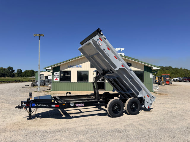 2027 New Load Trail Dump Trailer | 7' x 14' | 14000 GVWR | Tandem Axle | 18" Sides | Scissor Hoist | DE8314