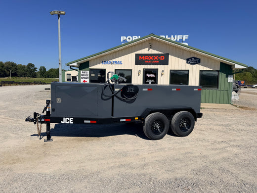 2027 New JCE Fuel Tank Trailer | 17' x 6.8' | 14k GVWR | 990 Gallon Tank | Front Cabinet | Model: 990 Gallon