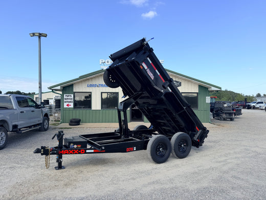 2027 New MAXX-D Dump Trailer | 6' x 12' | 12000 lb GVWR | 21" Solid Sides | Split/Spreader Gate | D7B7212