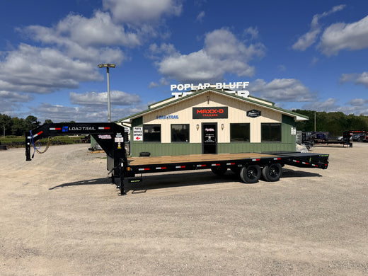 2027 New Load Trail Gooseneck Trailer | 102" x 25' | 14k GVWR | MAX Ramps | 5' Self Clean Dove | GP0225