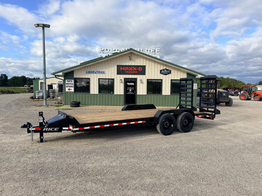 2027 New Rice Equipment Trailer | 82" x 20' | 16000 lb GVWR | Tandem 8K Axles | 5' Spring Ramps | FMHD20 16K Equipment HD