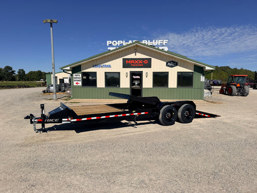 2027 New Rice Tilt Trailer | 82" X 22' | 16,000 lb GVWR | Partial Tilt | Scratch and Dent | PTHDEC22