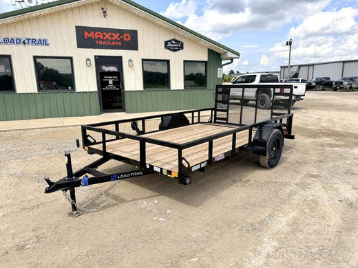 2026 New Load Trail Utility Trailer | 77" x 12' | 3500 lbs GVWR | 2' Dovetail | 3' Spring Assist Gate | SE7712