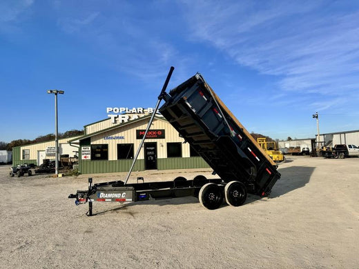 2025 New Diamond C Dump Trailer | 81" X 14' | 18k GVWR | Telescopic Hoist | Low Profile | LPT208