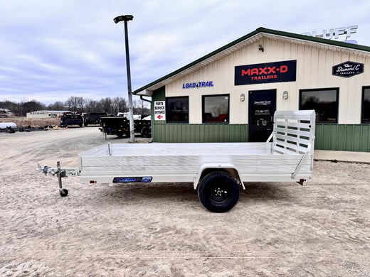 2026 New Aluma Utility Trailer | 68" x 12' | 2995 lb GVWR | Single Axle | Aluminum Tailgate | 12" Solid Sides | 6812H-ESA-S-TG