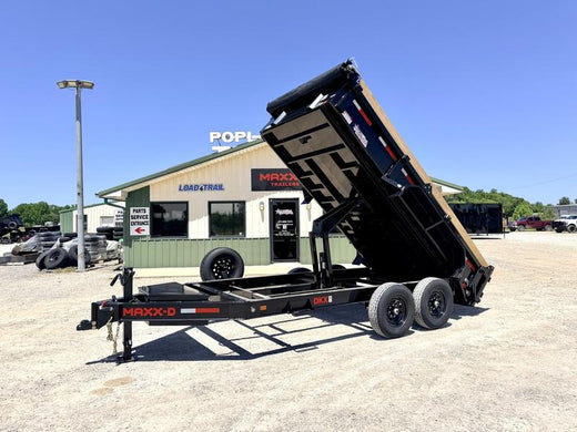 2026 New Maxx-D Dump Trailer | 14' x 83" | 14000 lb GVWR | 24" Sides | Scissor Hoist | DKB8314
