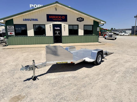 2027 New Aluma Utility Trailer | 51" X 138" | 2000 lb GVWR | Single Motorcycle | Rock Guard | MC10S-R