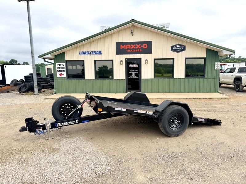 2026 New Diamond C Tilt Trailer | 77" x 12' | 7000 lbs GVWR | Single Axle | Scissor Lift Tilt | DSA107