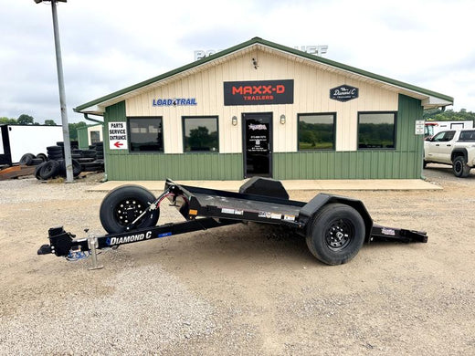 2026 New Diamond C Tilt Trailer | 77" x 12' | 7000 lbs GVWR | Single Axle | Scissor Lift Tilt | DSA107